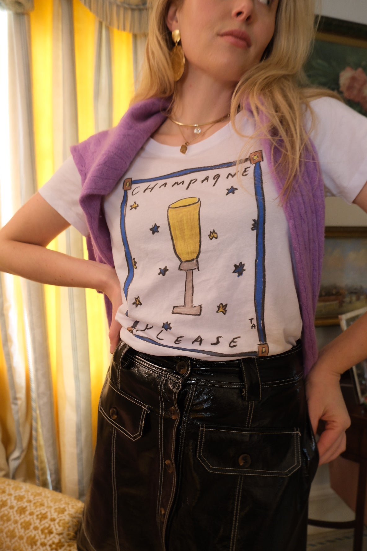 Champagne Please T-Shirt