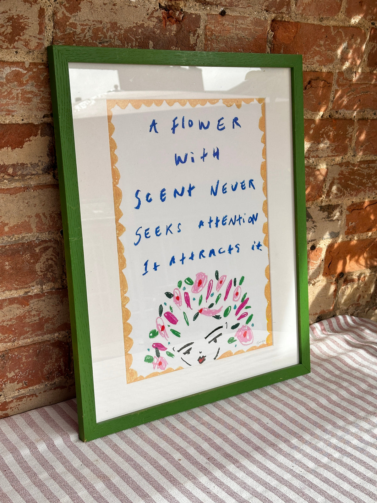 Framed A3 Quote print