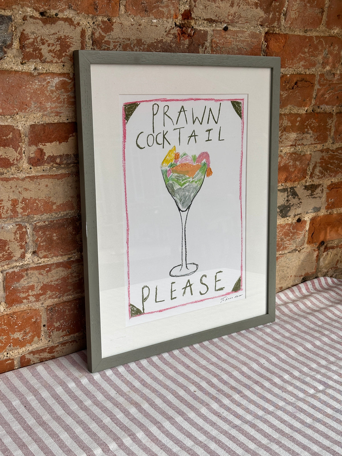 Framed A3 Prawn Cocktail print