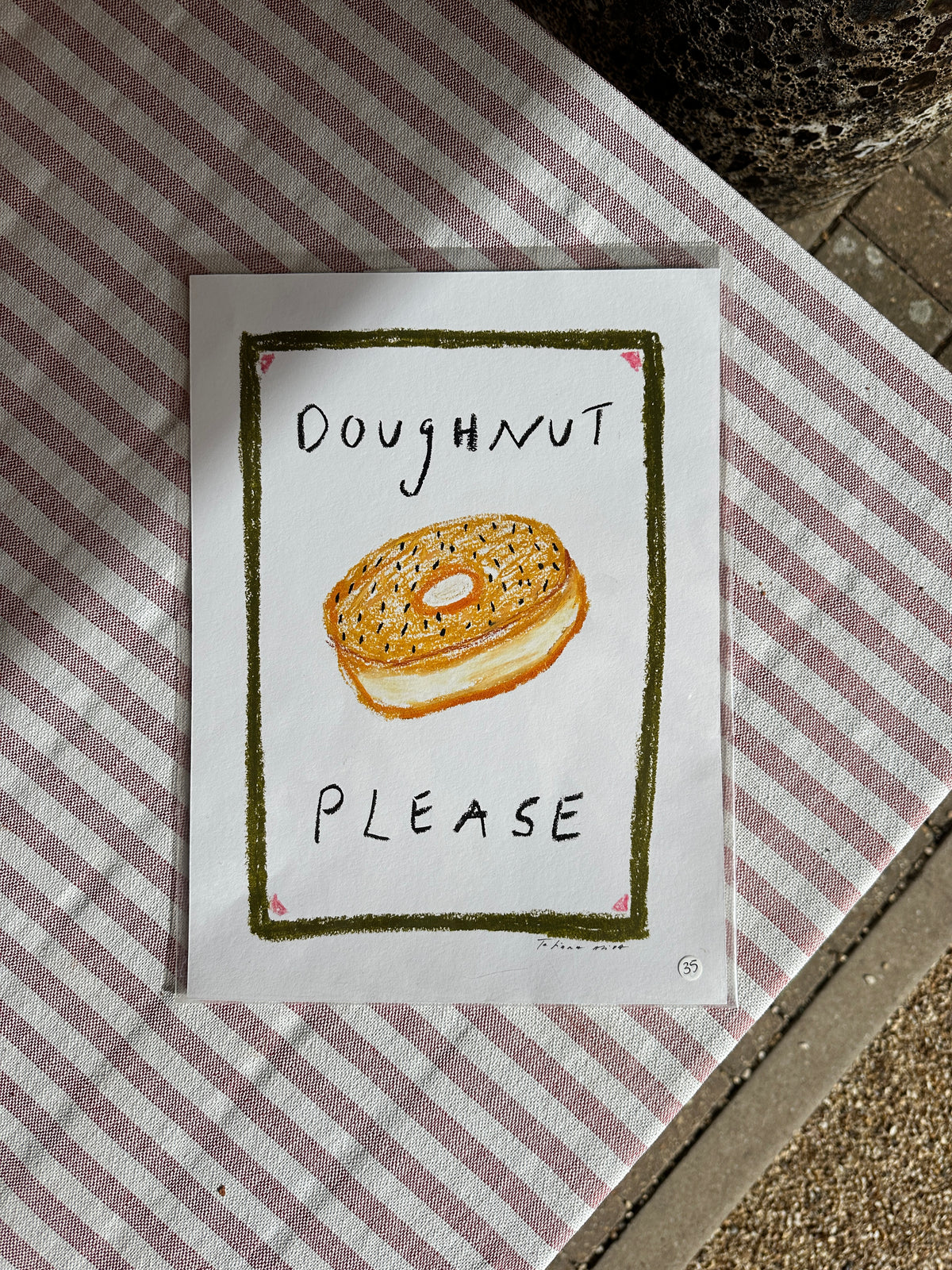 Doughnut A4 Print
