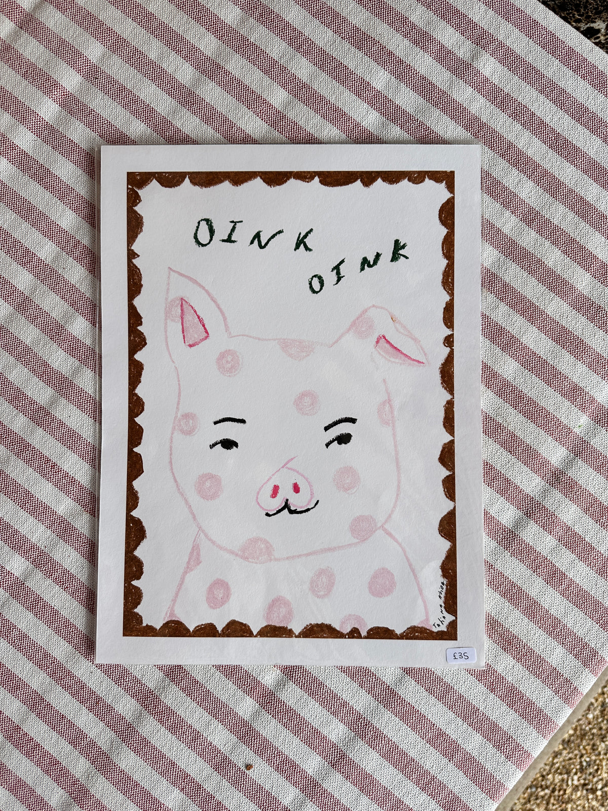 Pig A4 Print