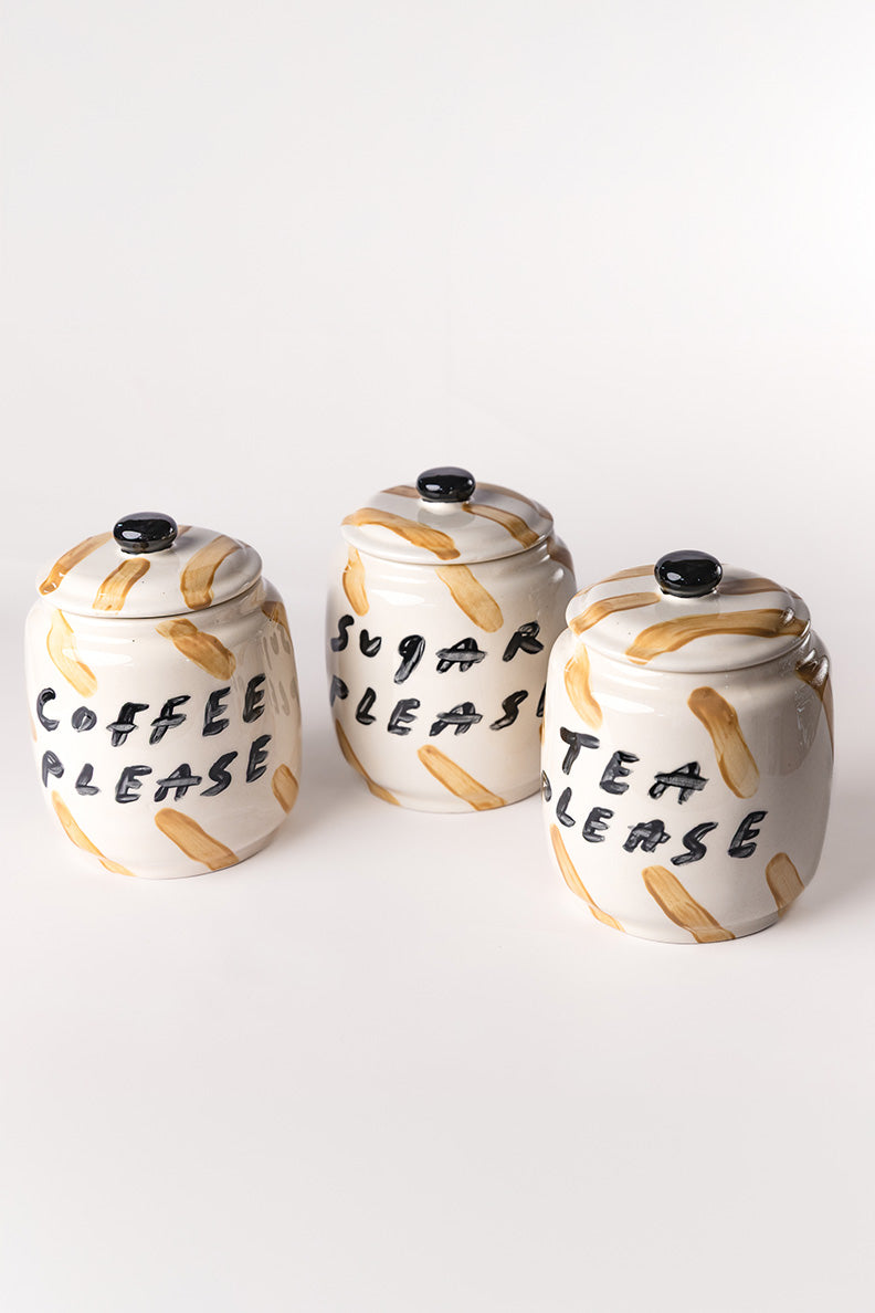 Canisters - Tea, Coffee & Sugar Please
