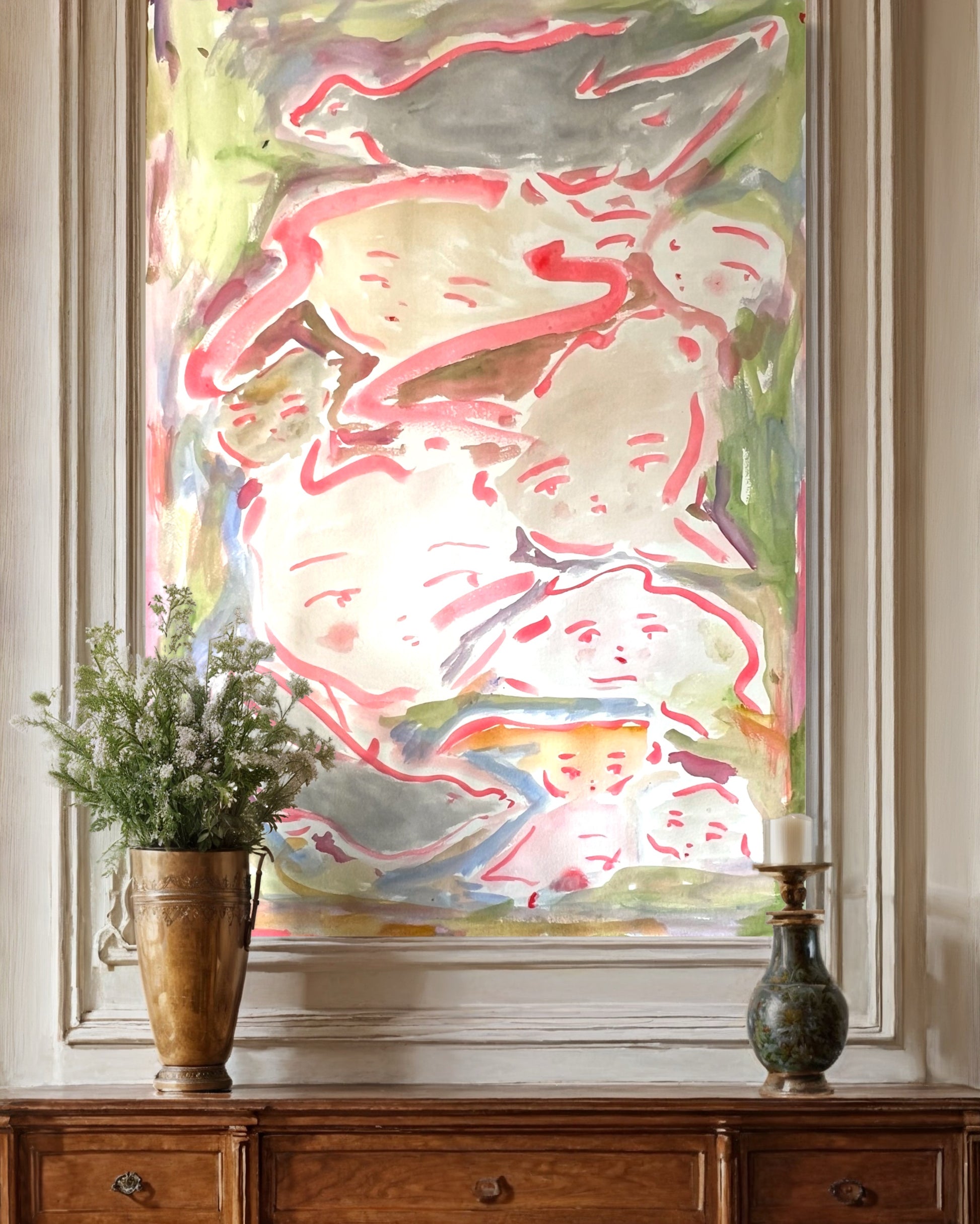 Framed water colour original