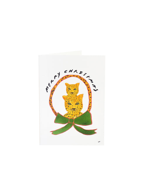 Christmas Leopard Card