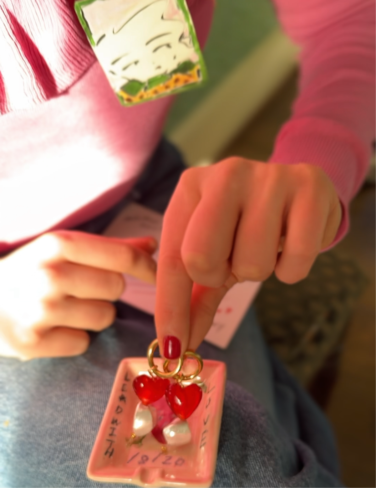 Love Heart Hoop Earrings