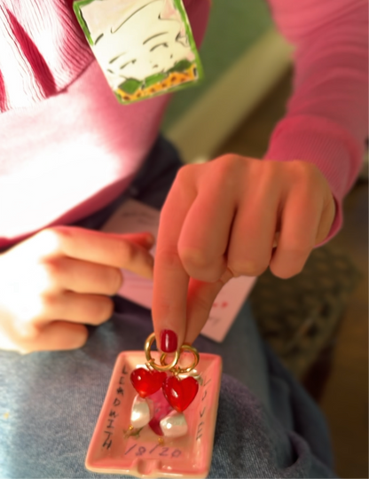 Love Heart Hoop Earrings