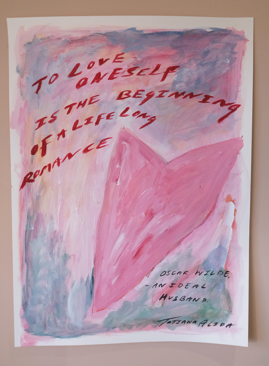 To Love Oneself Is The Beginning Of A Life Long Romance.