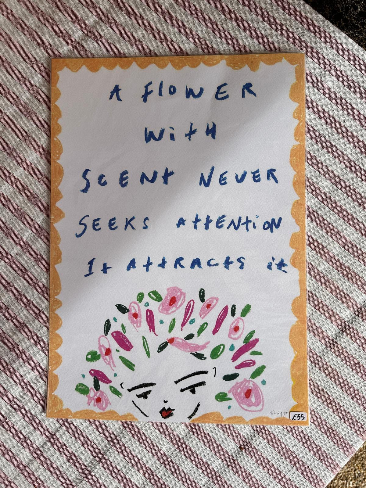 A3 print - a flower with scent
