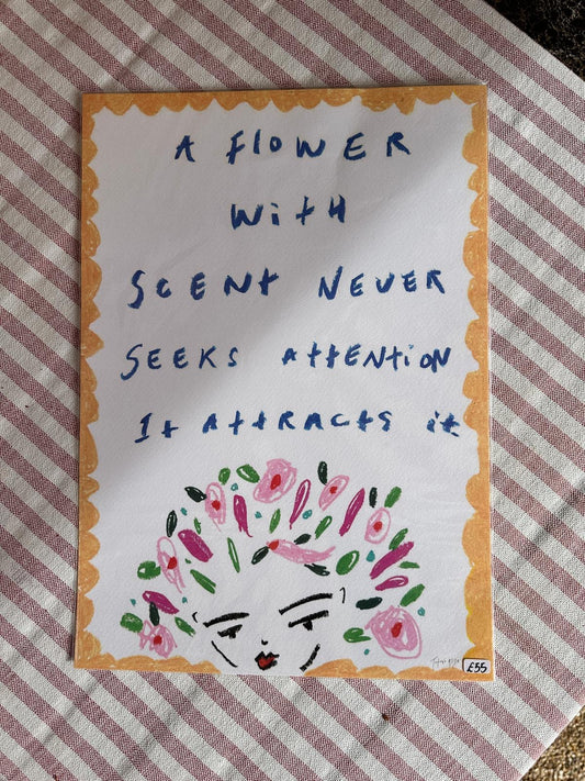 A3 print - a flower with scent