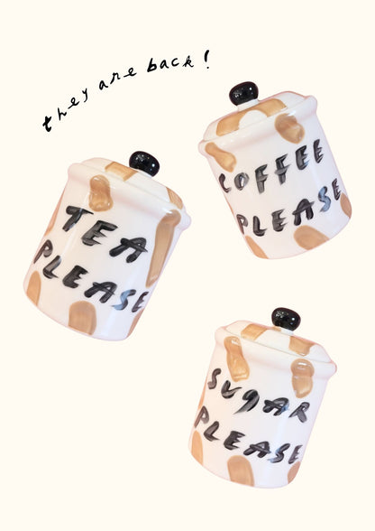 Canisters - Tea, Coffee & Sugar Please