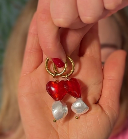 Love Heart Hoop Earrings
