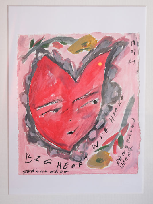 Big Heart Wise Heart - Original Framed Artwork