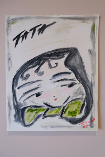 Tata in oil paints