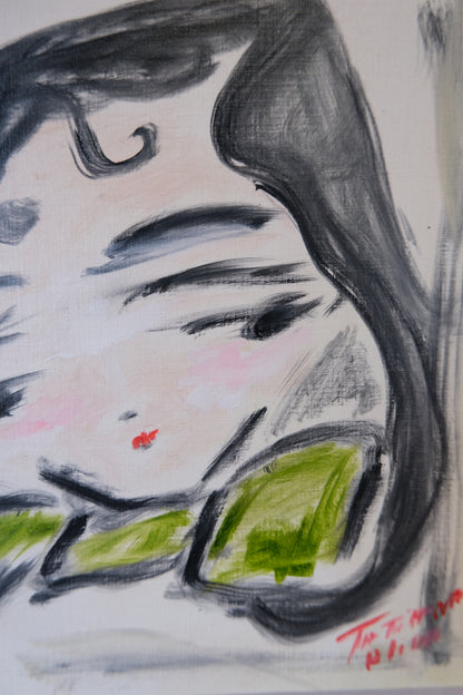 Tata in oil paints