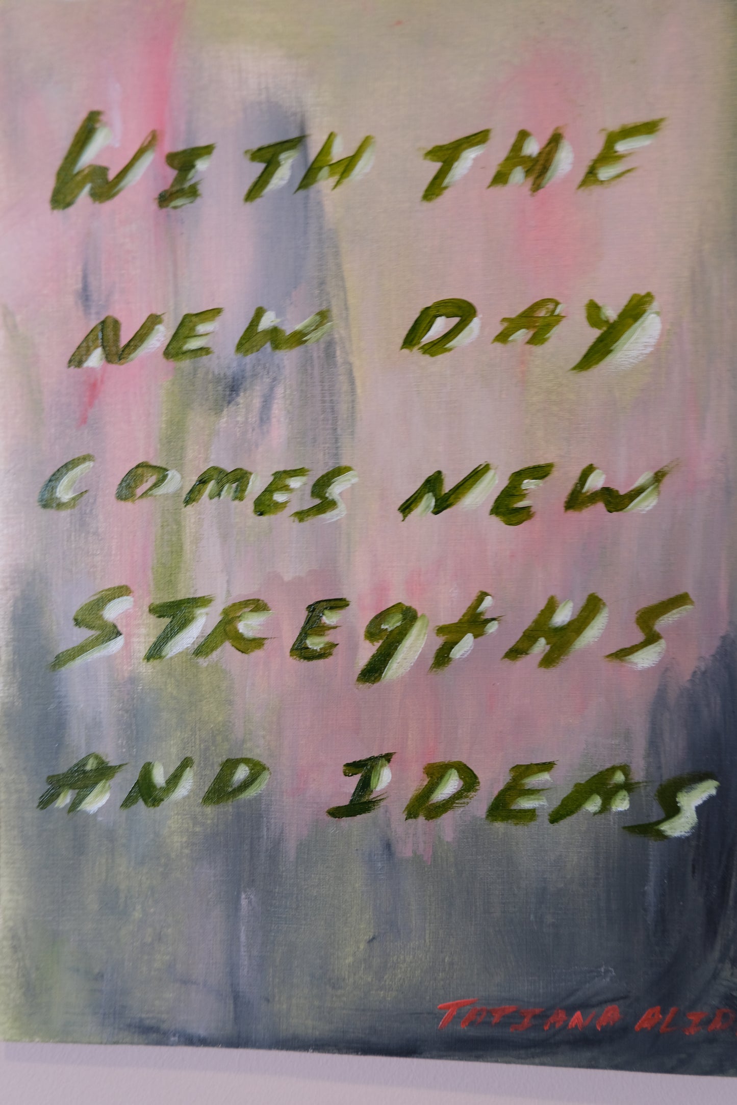With the new day