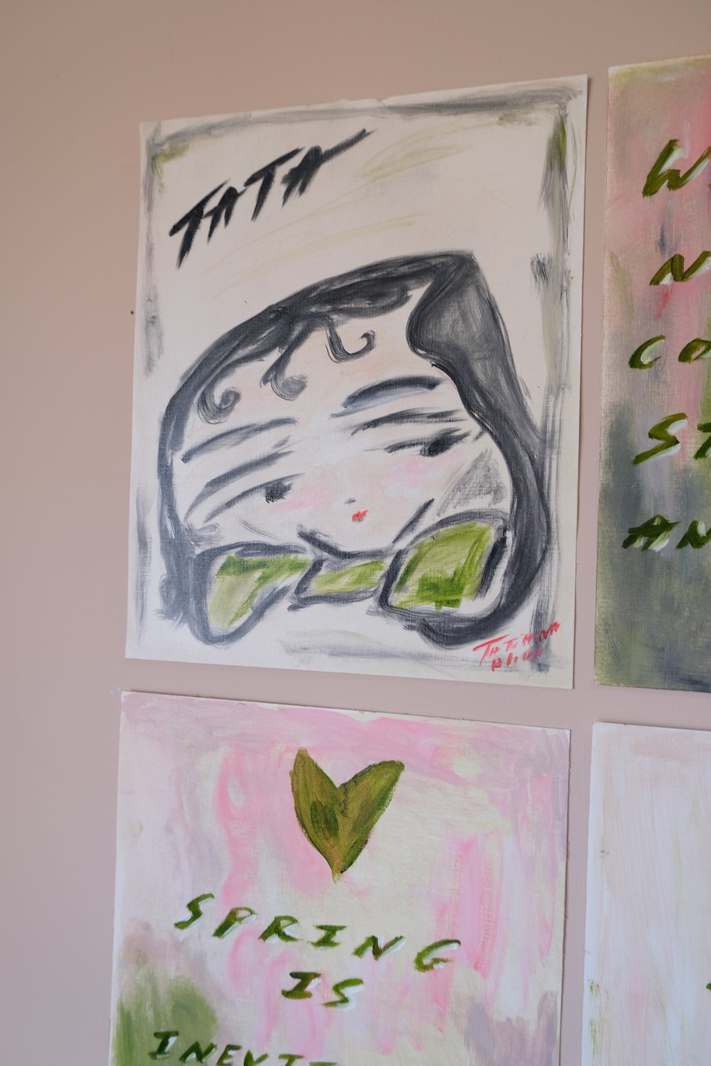 Tata in oil paints