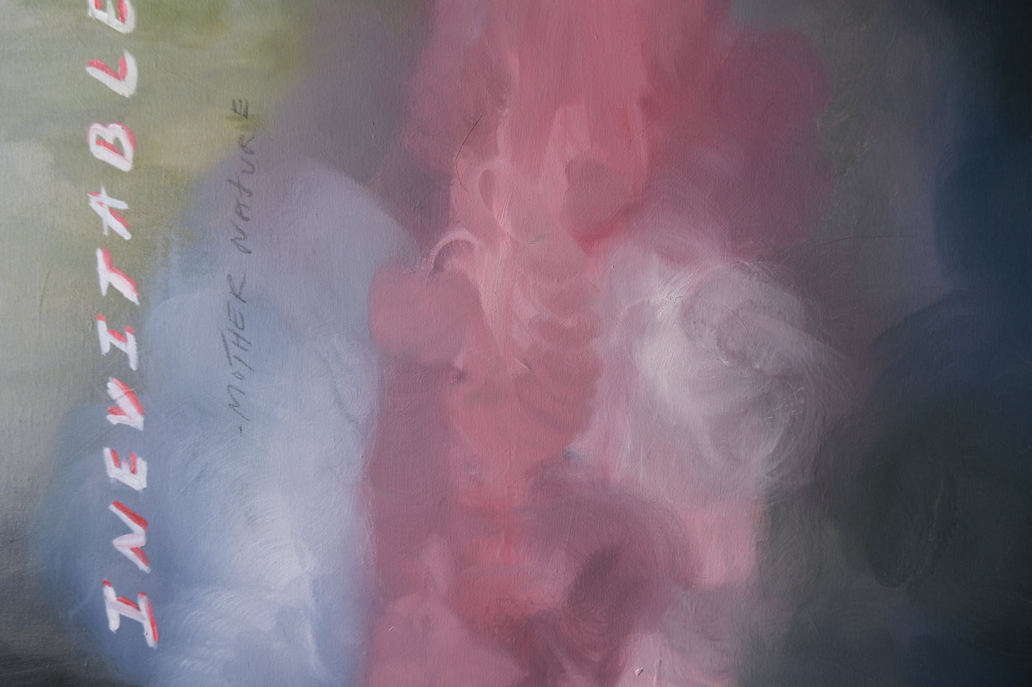 Spring is the inevitable,  Original Painting Oil on Canvas.