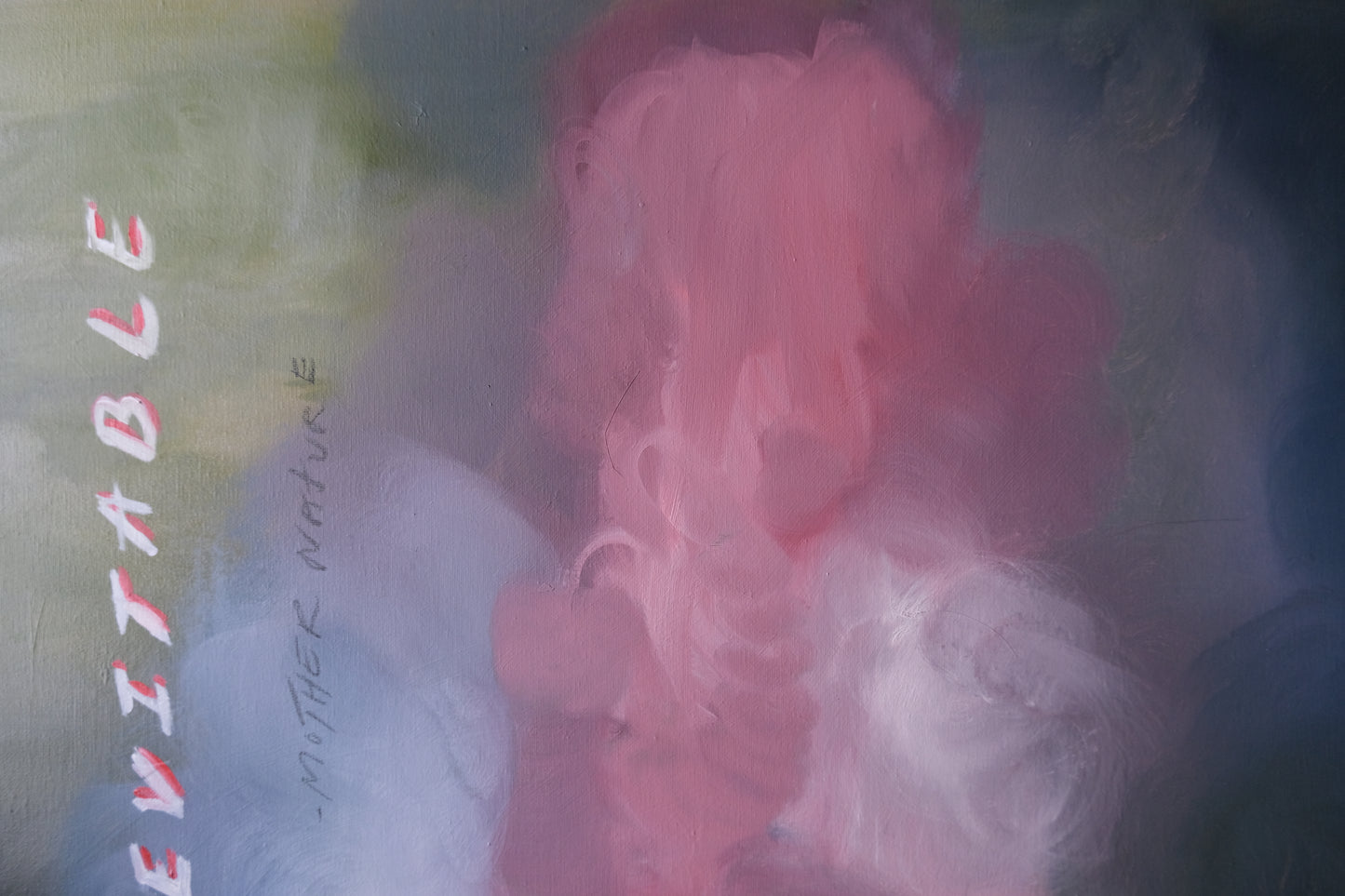 Spring is the inevitable,  Original Painting Oil on Canvas.