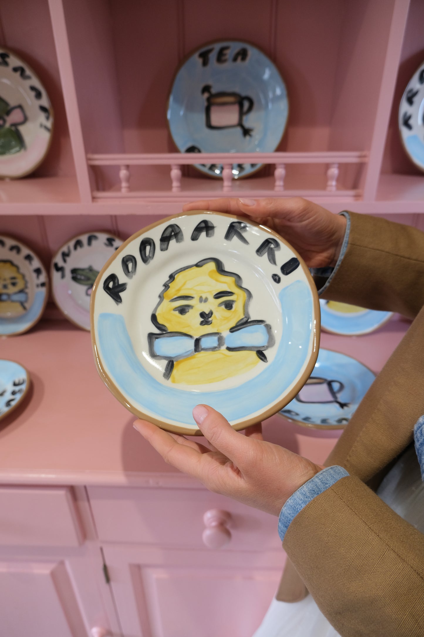 Blue Lion Decorative Plate