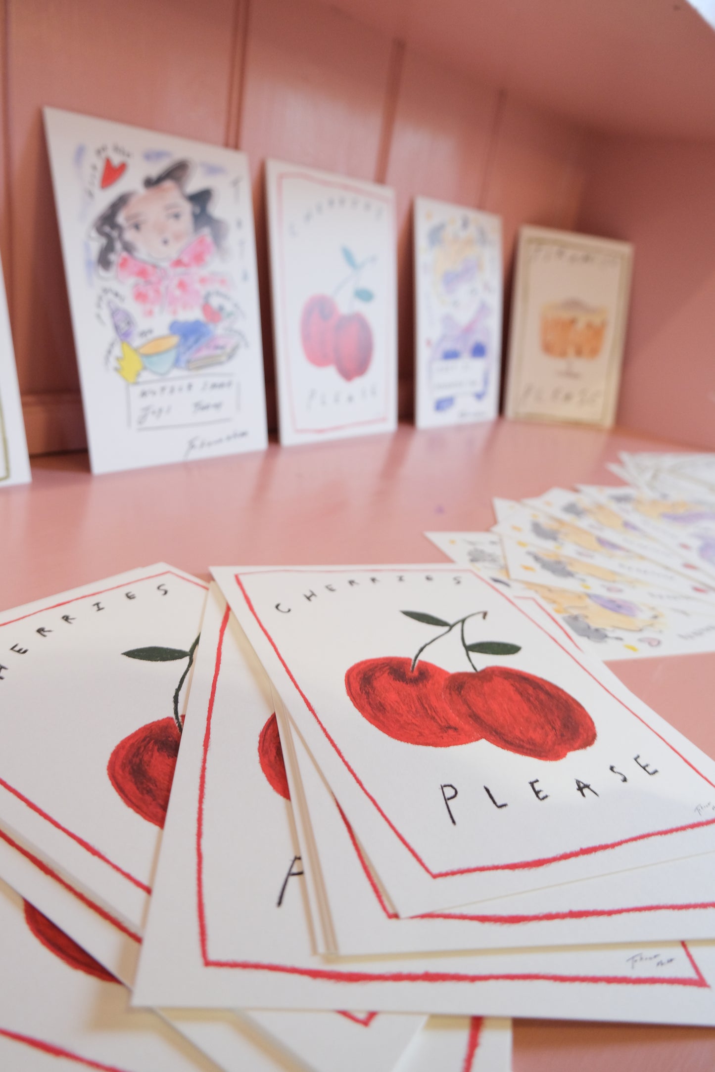Cherry Please A5 Paper Print
