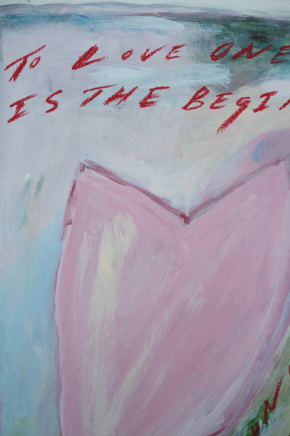 To Love Oneself Is The Beginning Of a Life Long Romance  Original Painting & Limited Edition Prints