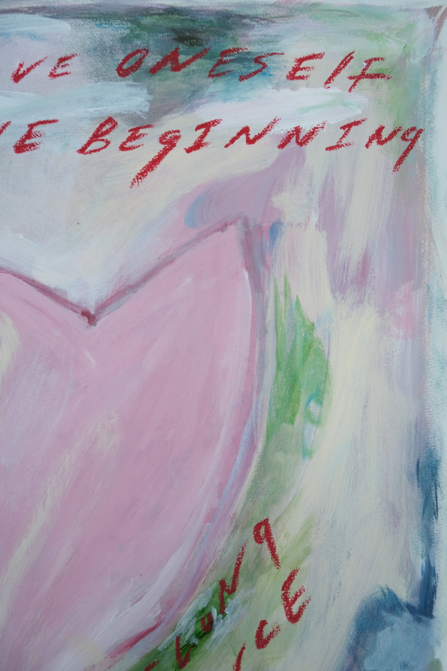 To Love Oneself Is The Beginning Of a Life Long Romance  Original Painting & Limited Edition Prints