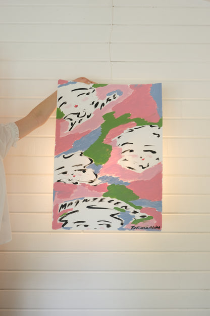 Tata and friends - You Are Magnificent Original Painting