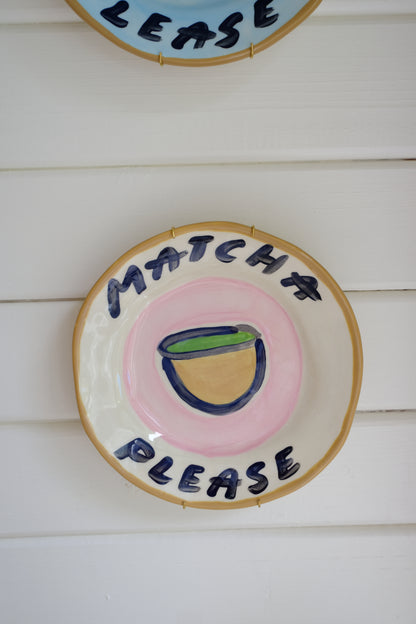 Matcha Please Decorative Plate