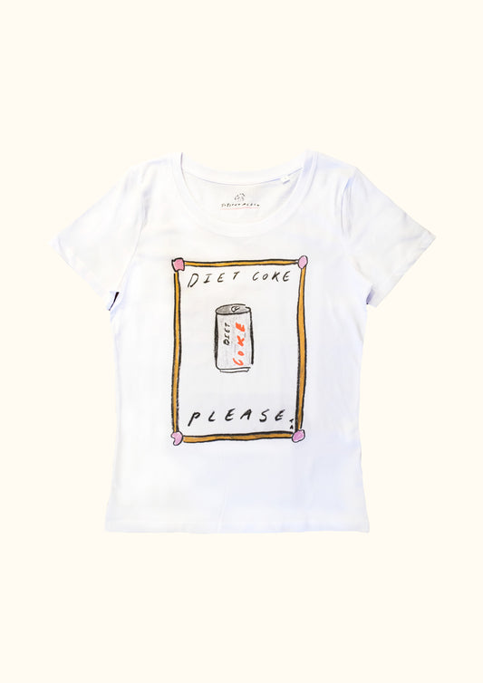 Diet Coke Please slogan t-shirt artist by Tatiana Alida - gift for Diet Coke lover.