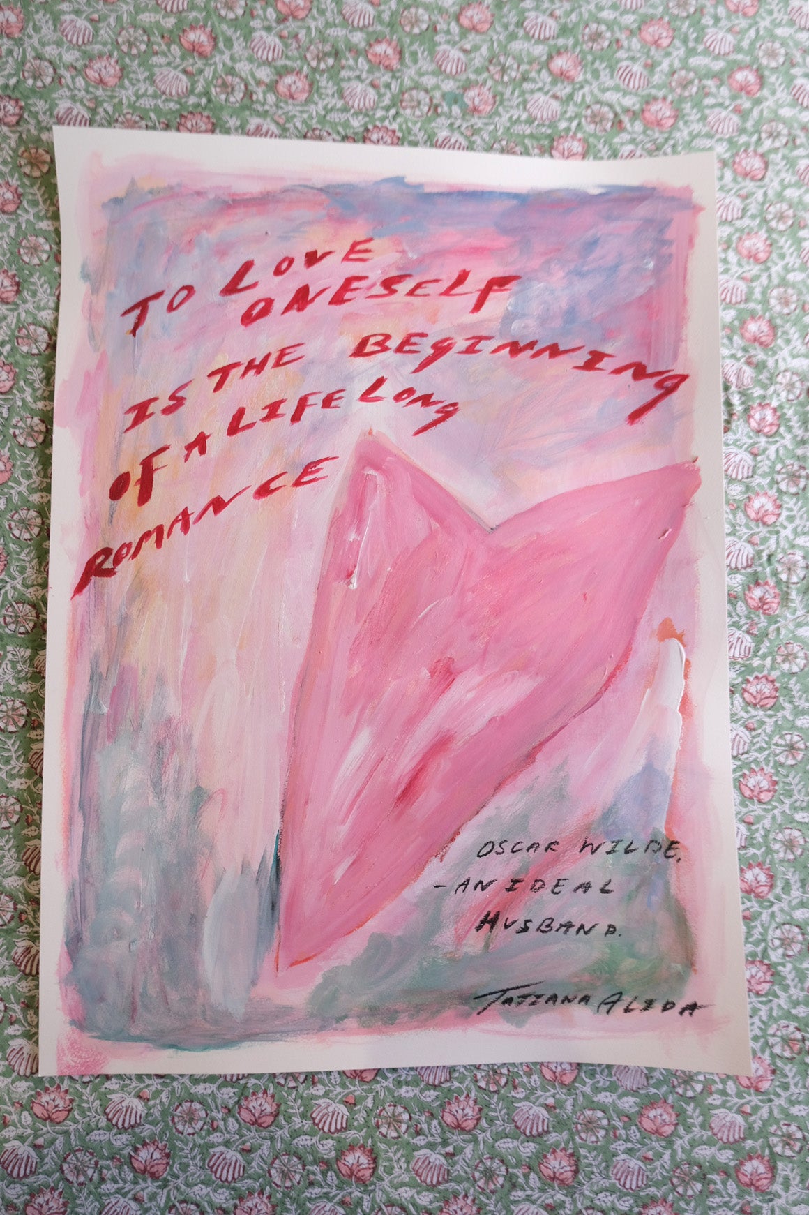 To Love Oneself Is The Beginning Of A Life Long Romance.