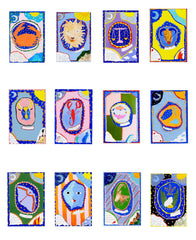Set of 12 Horoscope Prints