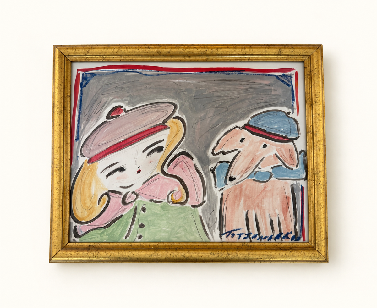 TATA with hats and dog