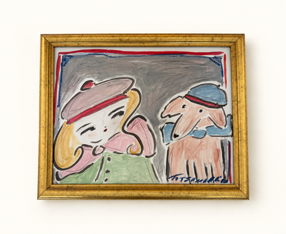 TATA with hats and dog