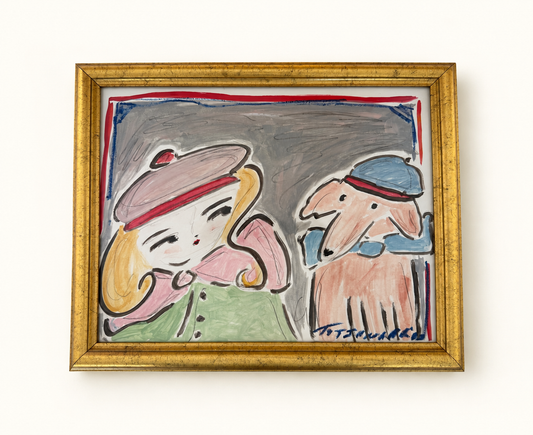 TATA with hats and dog