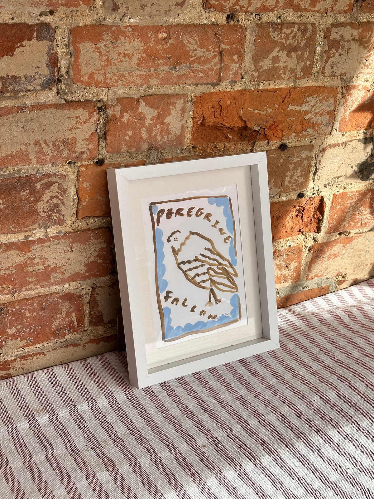 Framed A5 Peregrin Falcon print