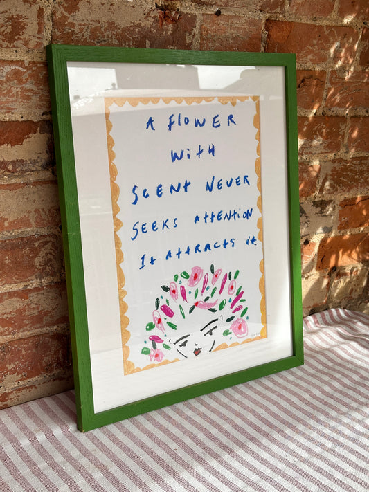 Framed A3 Quote print