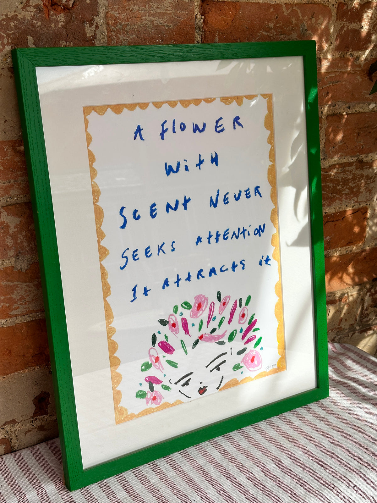 Framed A3 Quote print