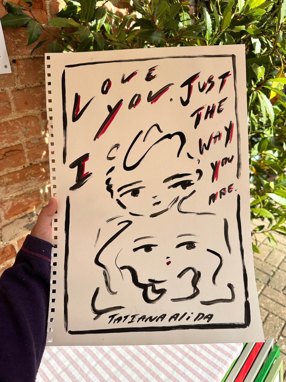 "I Love You" A3 Original