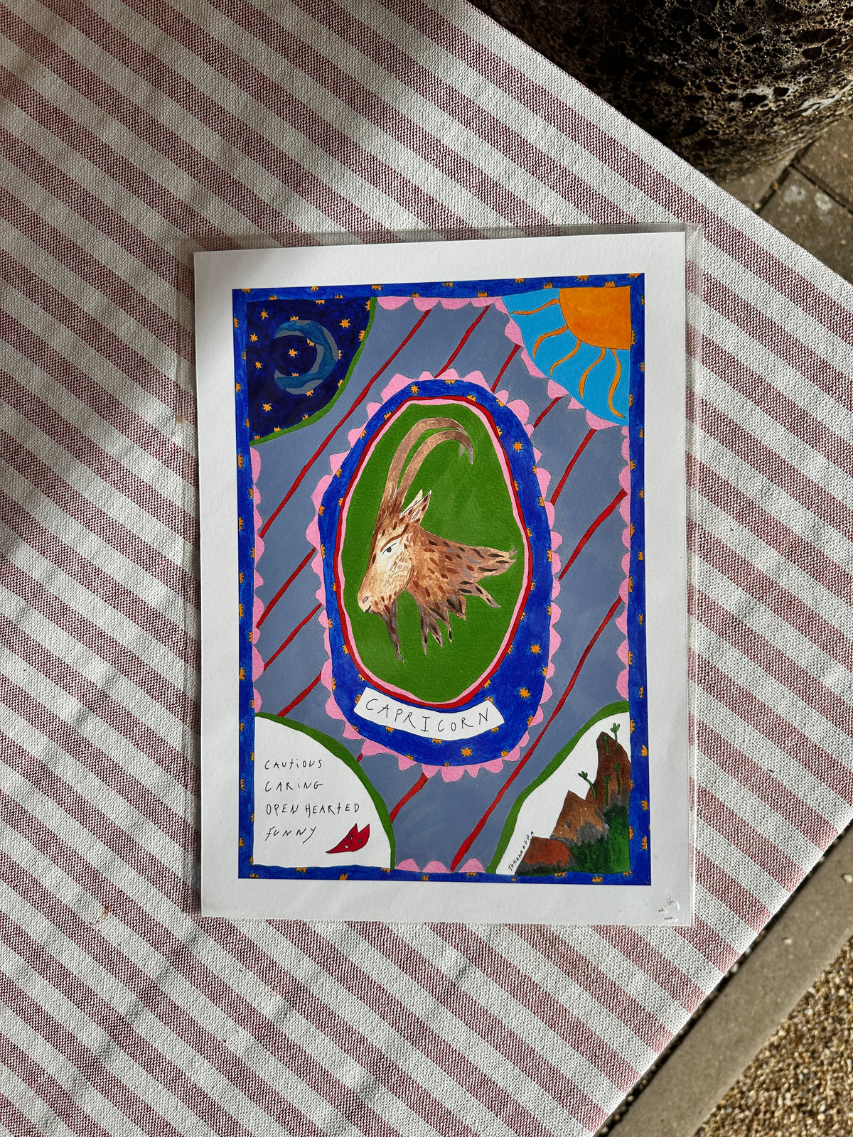 Capricorn A4 Star Sign Print