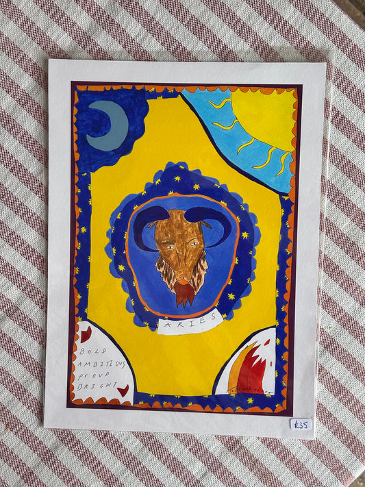 Aries A4 Star Sign Print