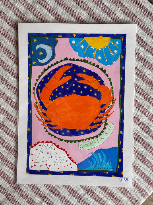 Cancer A4 Star Sign Print