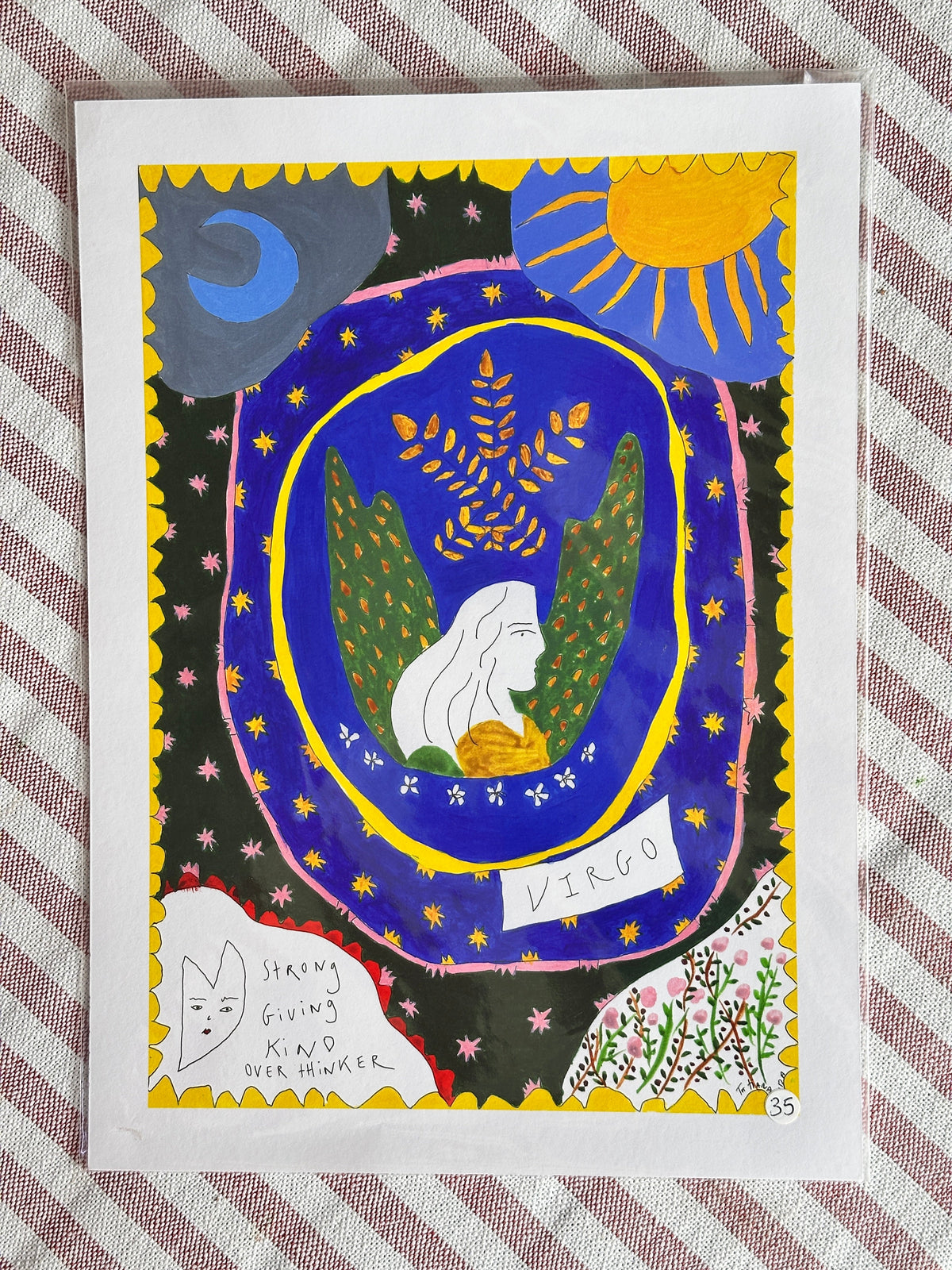 Virgo A4 Star Sign Print