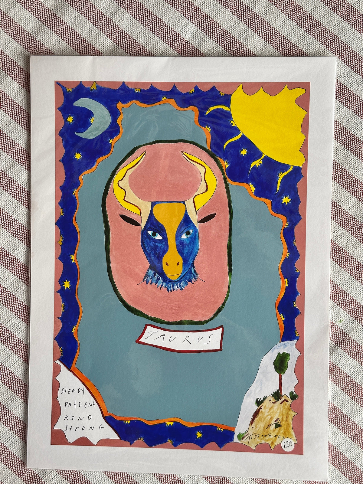Taurus A4 Star Sign Print