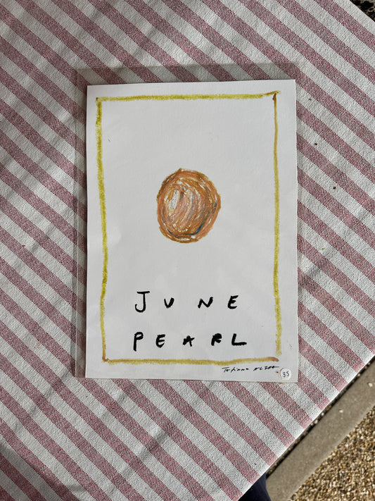 June Birthstone A4 Print