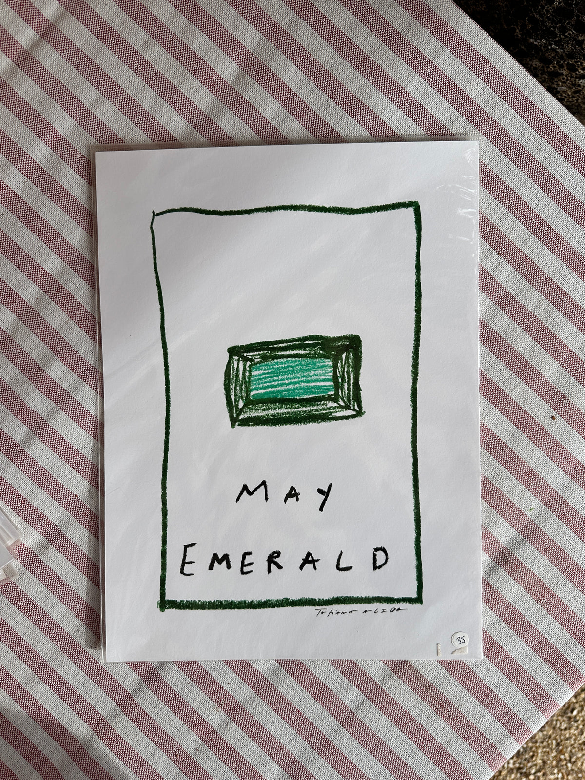 May Birthstone A4 Print