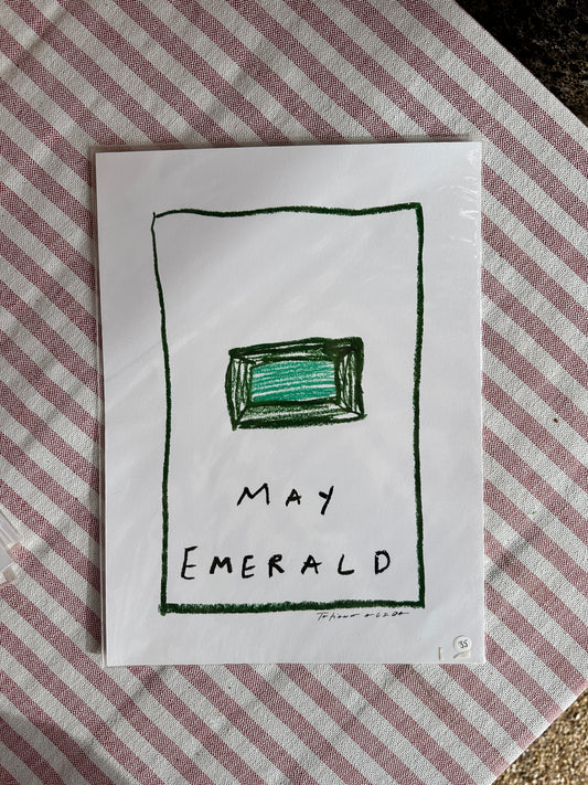 May Birthstone A4 Print