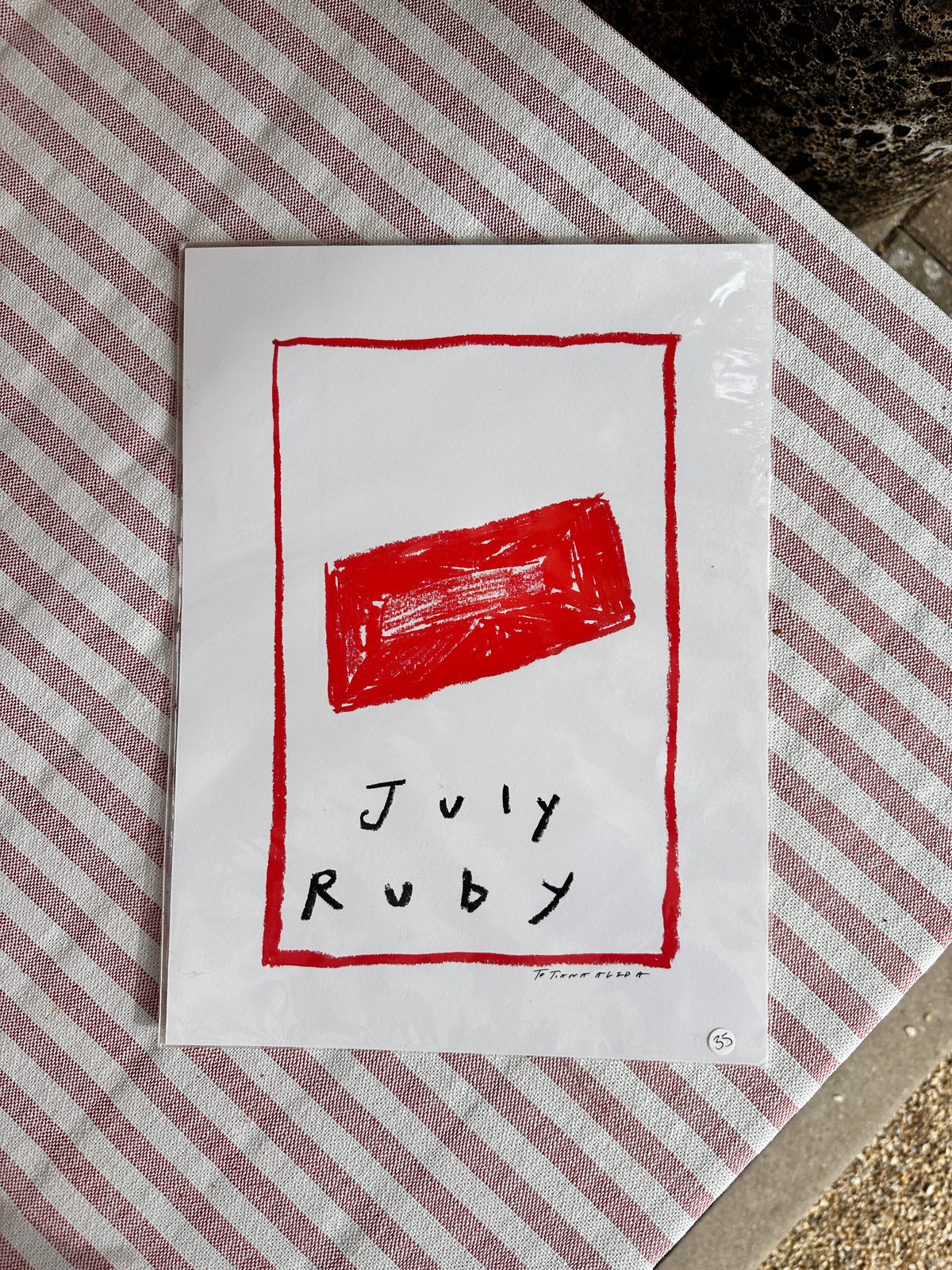 July Birthstone A4 Print