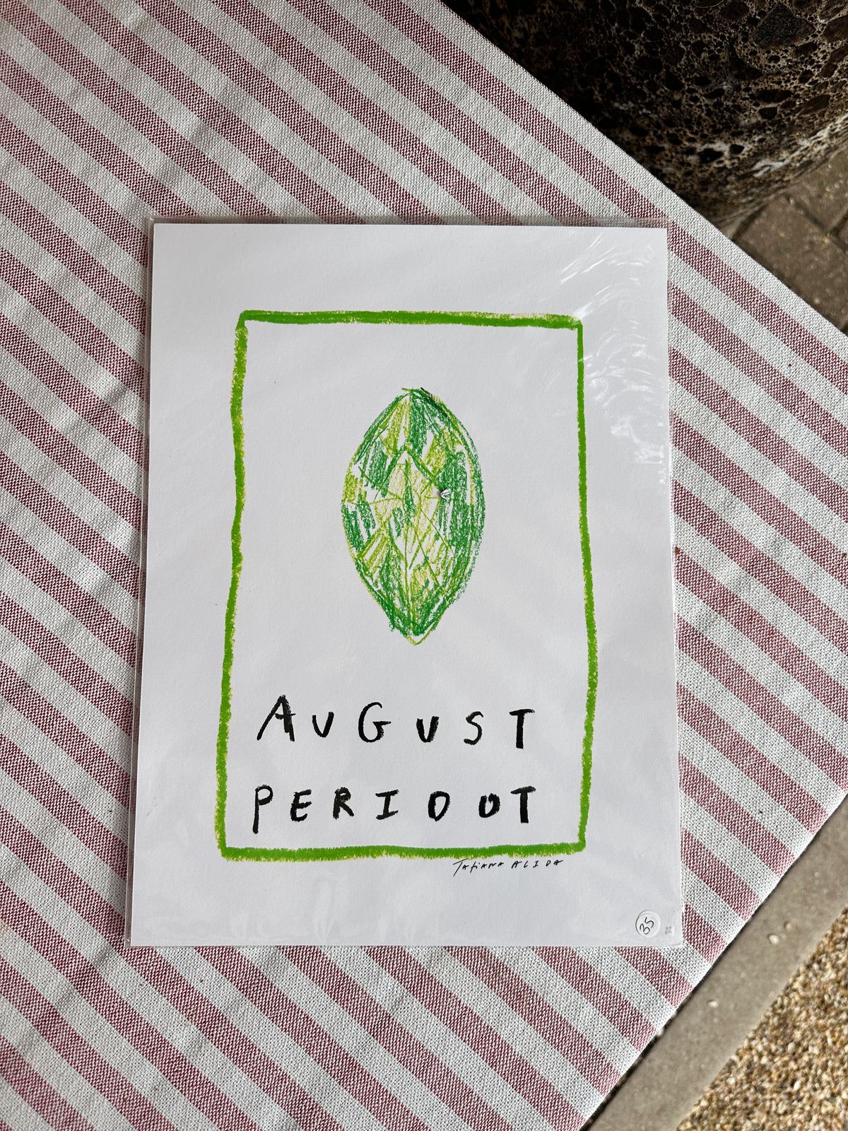 August Birthstone A4 Print