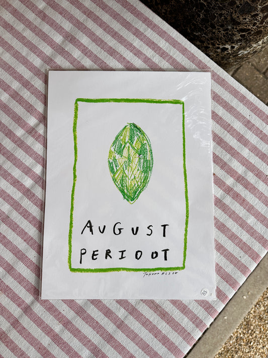 August Birthstone A4 Print