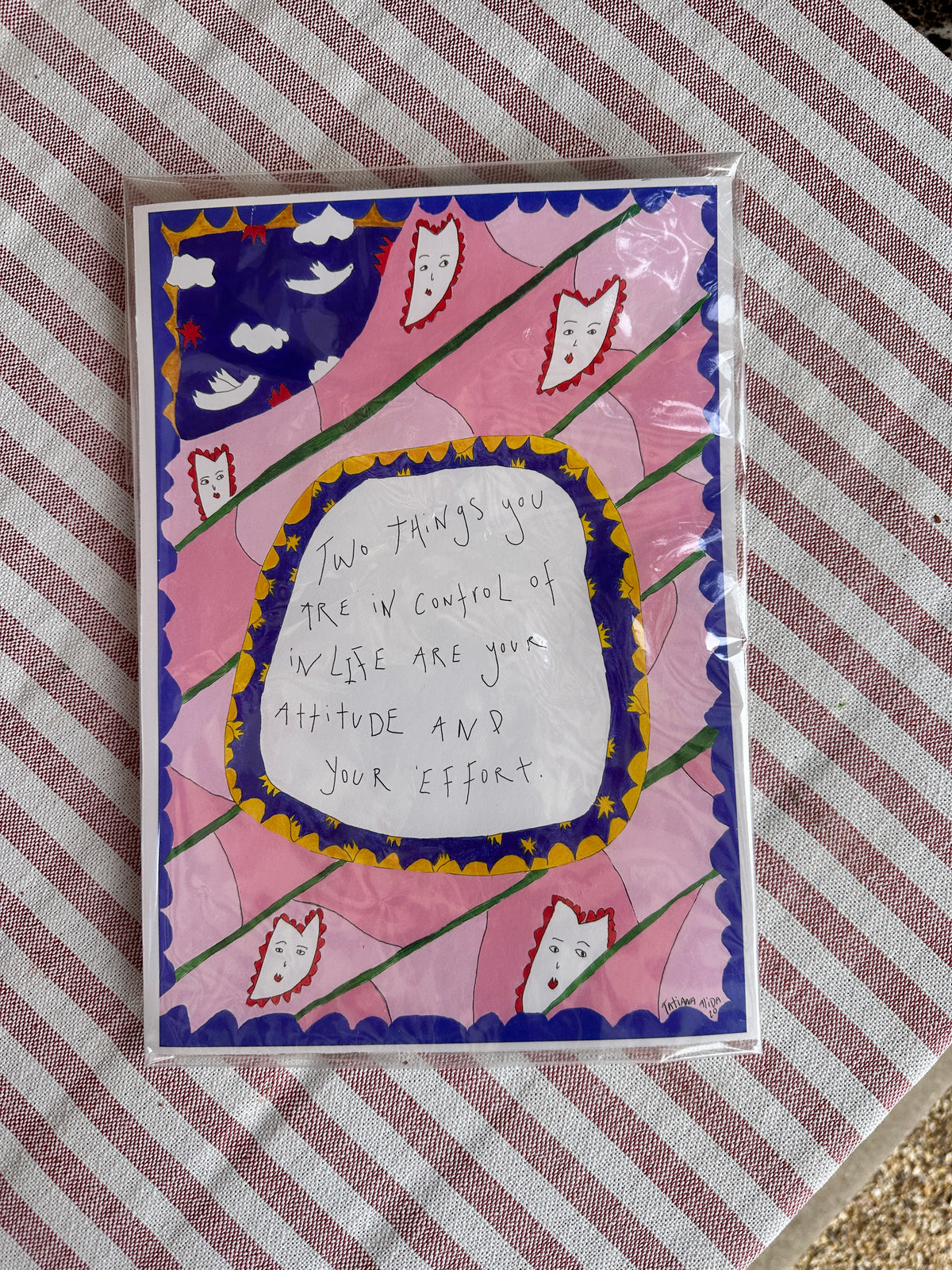 "Attitude and Effort" A4 Quote Print